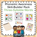 Three Syllable Words: Syllable Deletion Printable Pack for Phonological Awareness