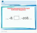 Arithmetic Sequences: Finding the missing term(s) - Microsoft OneDrive Forms Quiz