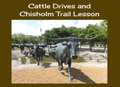 Cattle Drives and Chisholm Trail Lesson