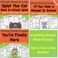 Discount Bundle- Virtual Back to School Read-A-Louds-Student Reading Activities for Beginning of School Year
