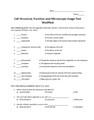 Cell Structure, Function, and Microscope Usage Test Series for Biology (x3)