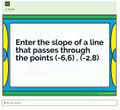 Finding the Slope of a Line given 2 Points: Microsoft Forms Quiz - 24 Problems