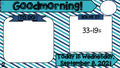 September Editable Morning Message (Math Solve It's)