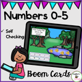 Counting and Cardinality Numbers 0-5 Digital Boom Cards