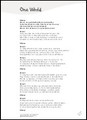 'ONE WORLD' (Grades K-7) ~ Curriculum Song & Lesson Materials I Harmony Week l Multiculturalism 