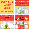 Discount Bundle  Fall Favorites Virtual Field Trip Pack- 6 Autumn Trips(Remote Ready Resource)