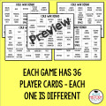 US History Review Game Bundle BINGO 1607 to the Present