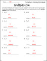 Valentine's Day Multiplying Single Digit Numbers Coloring Activity