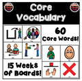 Mini Core Vocabulary Boards