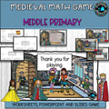 Math problems for Middle Primary students-Powerpoint game and worksheets