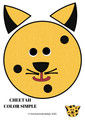  Cheetah Paper Plate Animal Craft Paper & DIGITAL version! - International Cheetah Day, December 4th