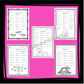 Spring Subtraction to 20 Fact Fluency Worksheets