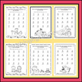 Subtracting 2 Digit Numbers Worksheets - Back to School Themed