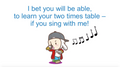 '2 TIMES TABLE' ~ Curriculum Song Video