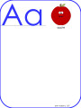 Alphabet Posters for Word Wall, ABC Flash Cards, Beginning Sounds Chart