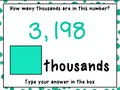 3rd Grade Place Value to the Thousands Boom Cards for Distance Learning