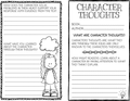 Character Traits Reading Brochure Activities