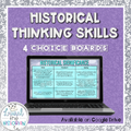 Historical Thinking Skills Choice Boards 