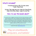 Identifying Action Words with Animated GIF Boom Cards set 1