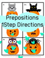 Prepositions and One Step Directions Receptive and Expressive Tasks