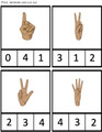 ASL Clip Cards/ 4 to a page/ print and cut out