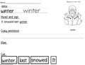 Winter worksheet