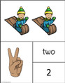 # 2 ASL Winter Math Card    Use all together or cut pieces apart for games.