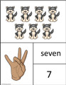 # 7 ASL Winter Math Card    Use all together or cut pieces apart for games.