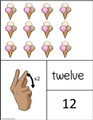 #12  ASL Summer Math Card    Use all together or cut pieces apart for games.