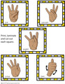 ASL cut-outs for folder game