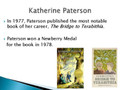 Katherine Paterson Biography