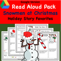Digital Version: Read-A-Loud Tasks: Snowmen at Christmas