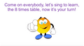 '8 TIMES TABLE' ~ Curriculum Song Video