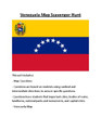 Venezuela Map Scavenger Hunt