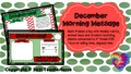  Third Grade December Editable Morning Message Solve It