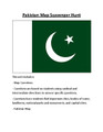 Pakistan Map Scavenger Hunt