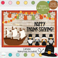 Pilgrim Gnomes - Mayflower -  Thanksgiving Themed Bulletin Board Kit