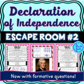 Declaration of Independence ESCAPE ROOM #2: Parts of the Declaration