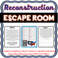 Civil War Reconstruction ESCAPE ROOM!