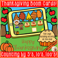 Thanksgiving Math Counting by 5's, 10's, and 100's