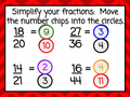 Holidays - Find Equivalent Fractions Using Number Chips