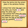 Integers - Adding with Integer Chips