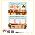 Visual Sequential Memory Thanksgiving Interactive Boom Cards