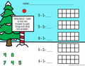 December Math Addition and Subtraction Google Slides