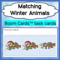 Matching: Winter Animal Theme Boom Cards™