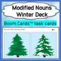 Modified Nouns - Level 1 - Winter Theme - Boom Cards™