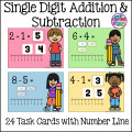 Number Line Addition and Subtraction Boom Cards