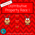 Holidays Version - Distributive Property Race - Digital