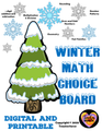 Winter Math Choice Board