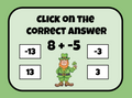 St. Patrick's Day Version - Integer Slide Game